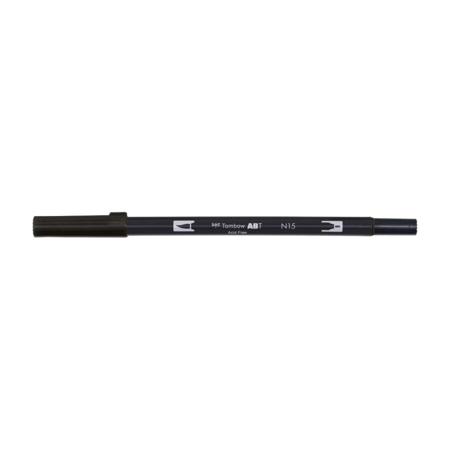 Rotulador Tombow Dual Brush N15 (Negro)
