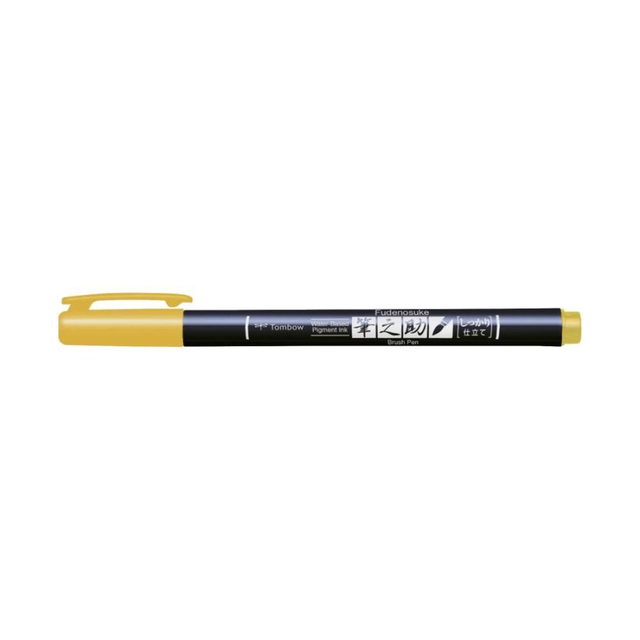 Rotulador Tombow Fudenosuke Amarillo