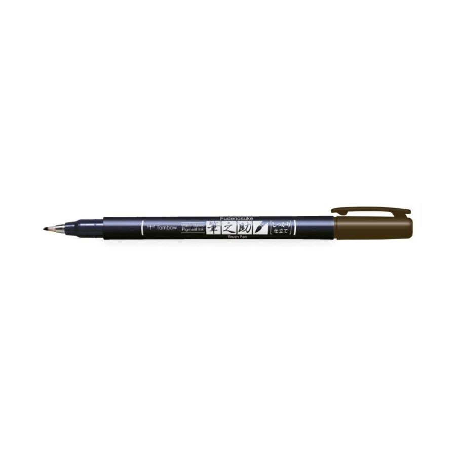Rotulador Tombow Fudenosuke Marrón