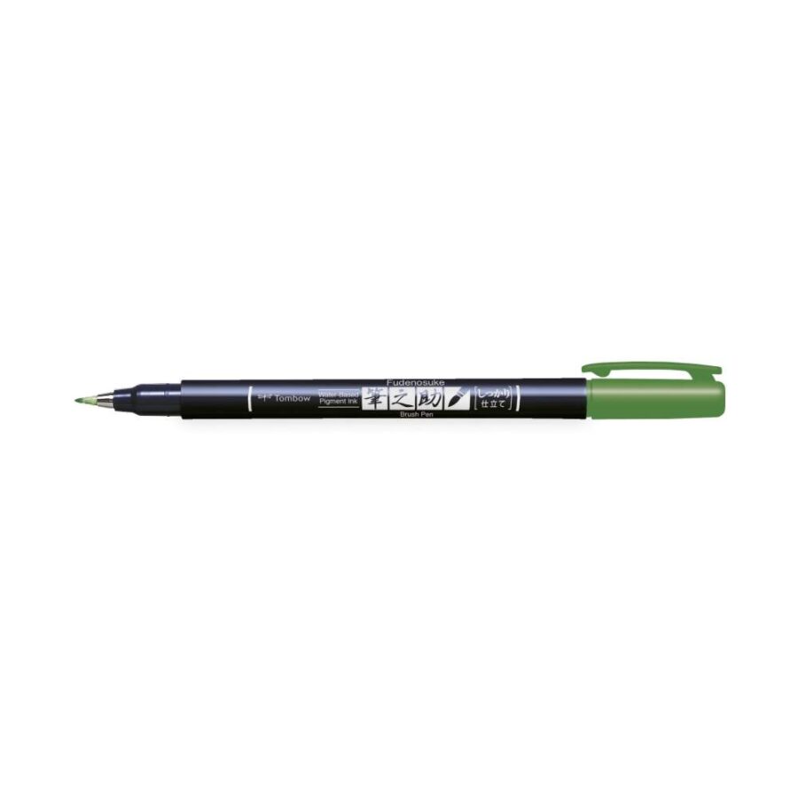 Rotulador Tombow Fudenosuke Verde