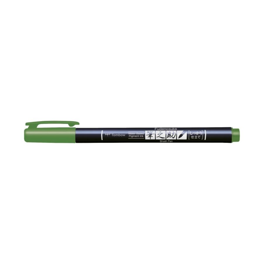 Rotulador Tombow Fudenosuke Verde