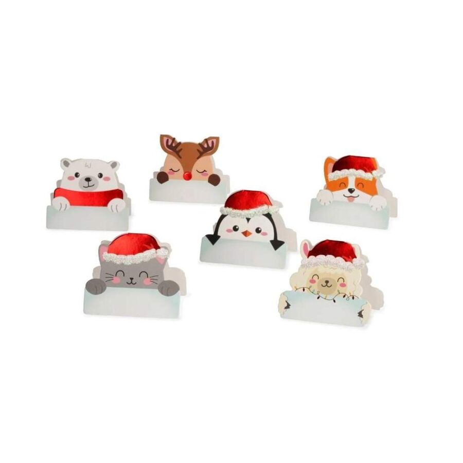Set 12 Marcasitios Navideños