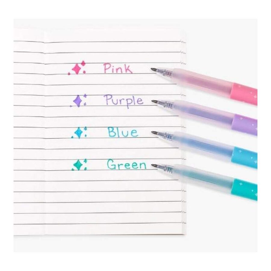 Set 4 Boligrafos Gel Oh My Glitter