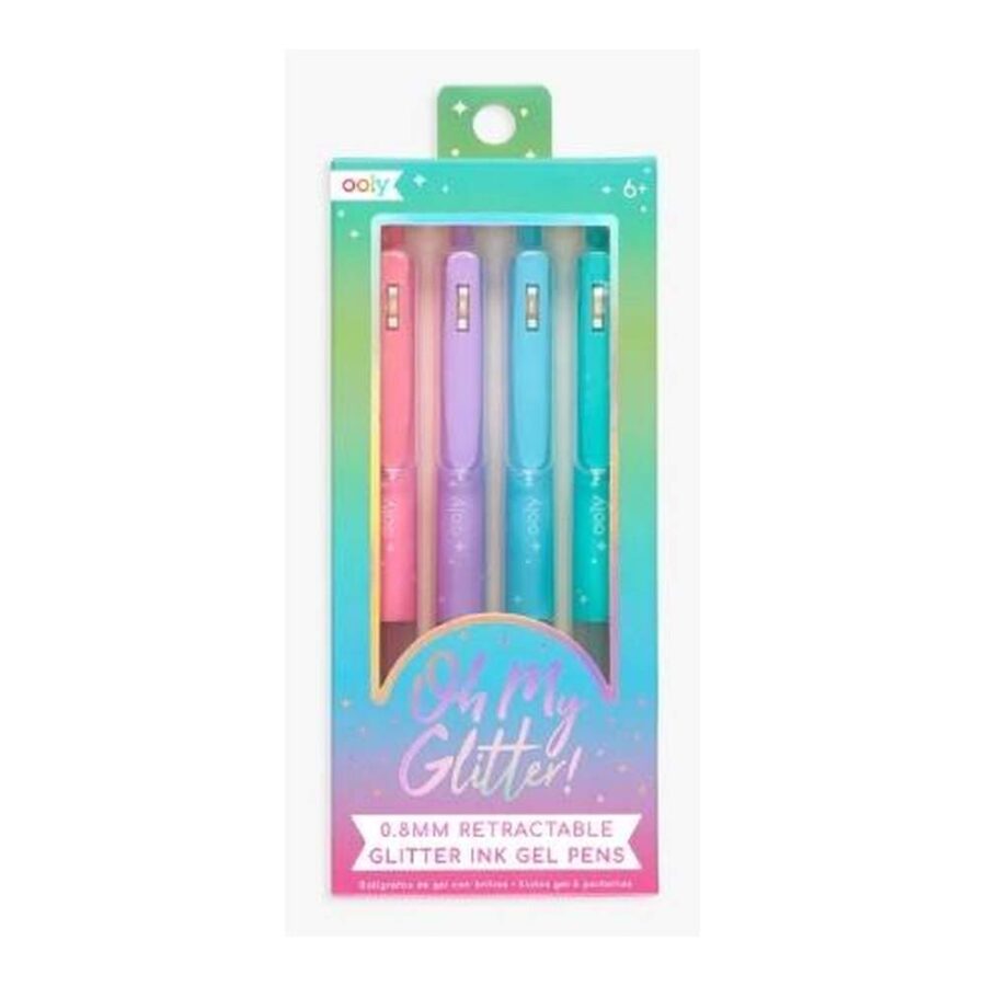 Set 4 Boligrafos Gel Oh My Glitter