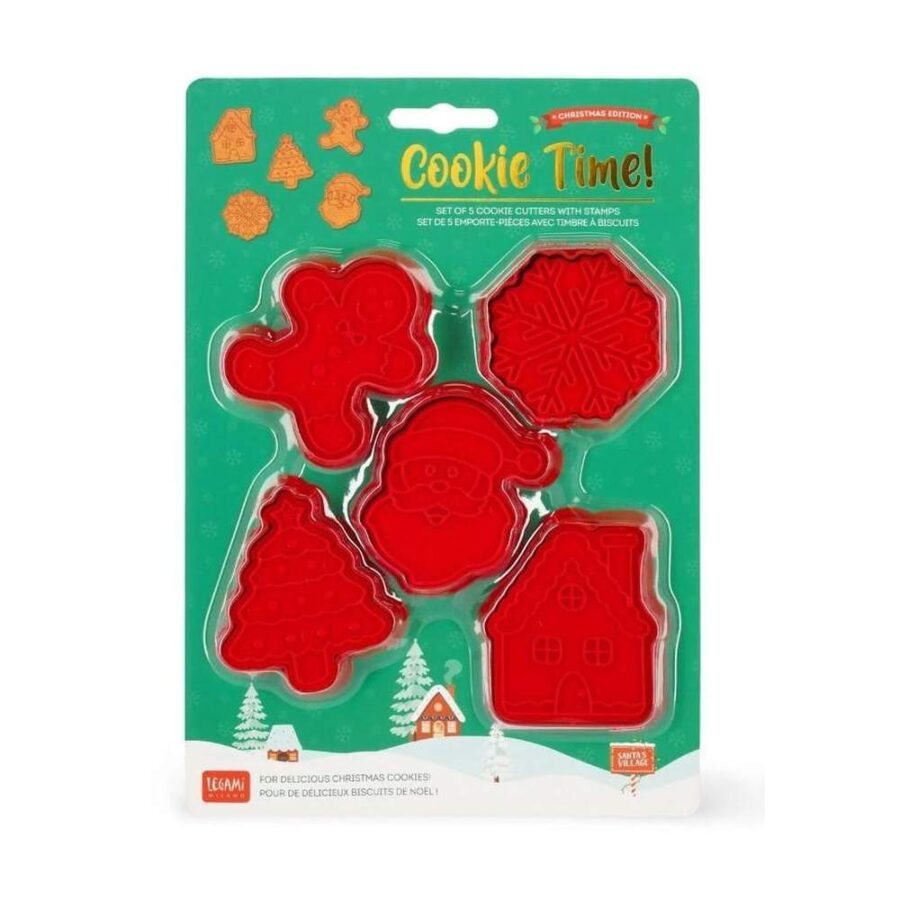 Set 5 Moldes Galletas Navidad