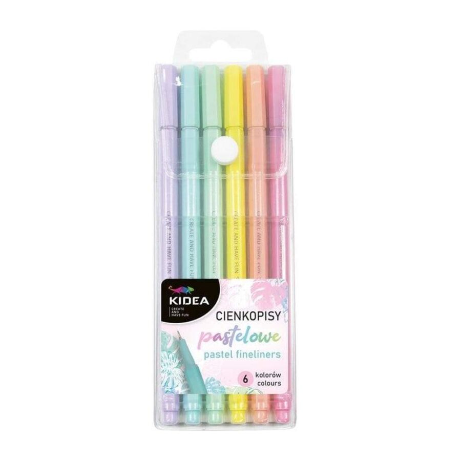 Set 6 Rotuladores Punta Fina Pastel