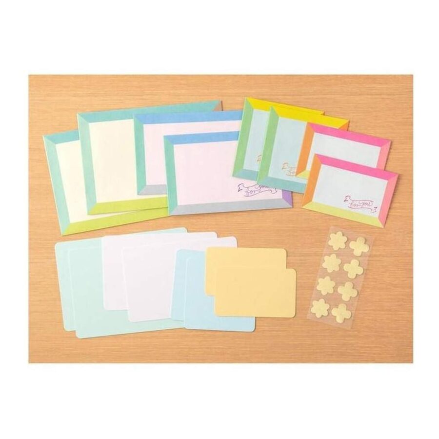 Set Cartas Con Marco Colores