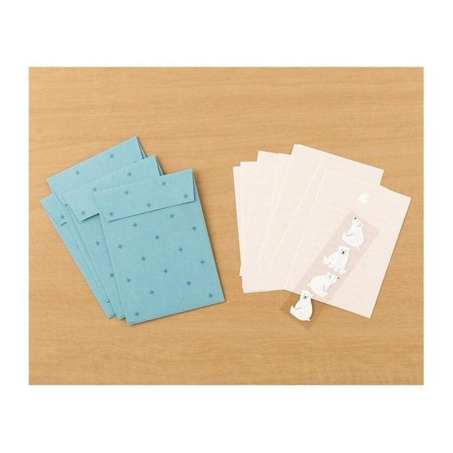 Set Cartas Con Pegatinas Oso