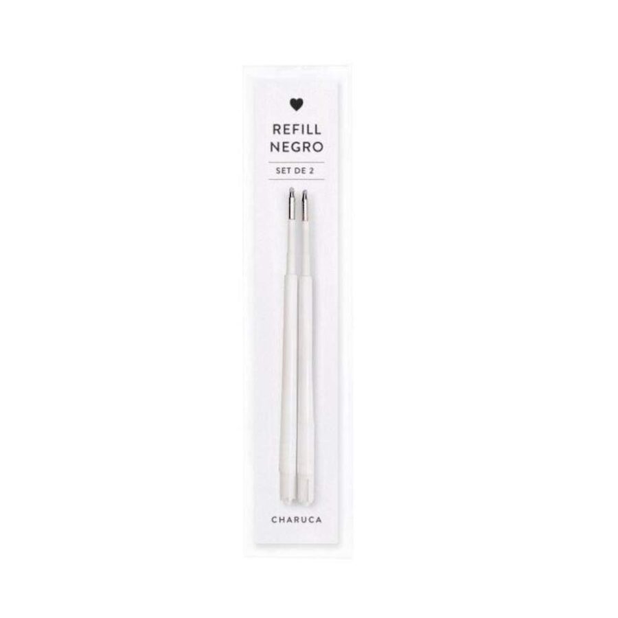 Set De 2 Recambios Bolígrafo Negro Charuca