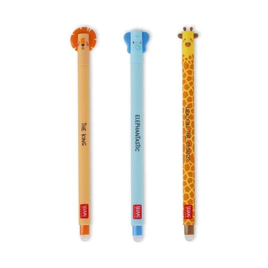 Set De 3 Bolígrafos De Gel Borrables - Savannah