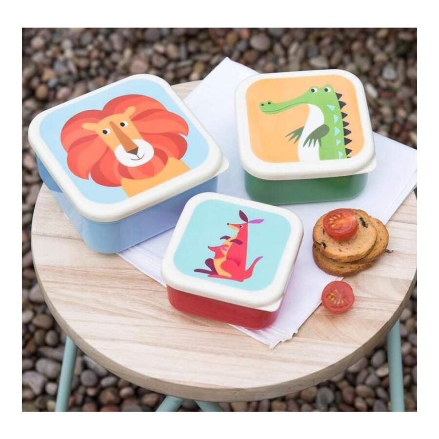 Set De 3 Cajas Almuerzo Colorful