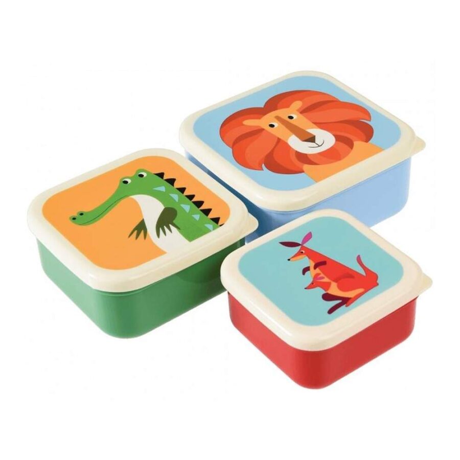 Set De 3 Cajas Almuerzo Colorful