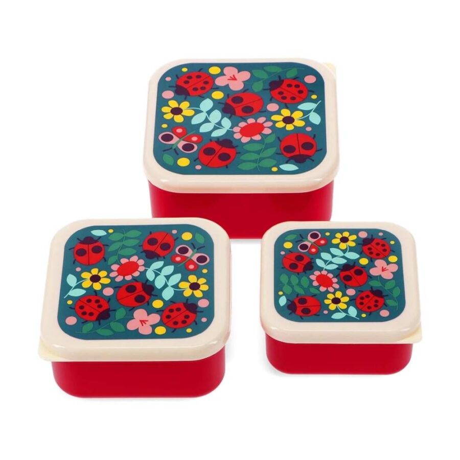 Set De 3 Cajas De Almuerzo Ladybird