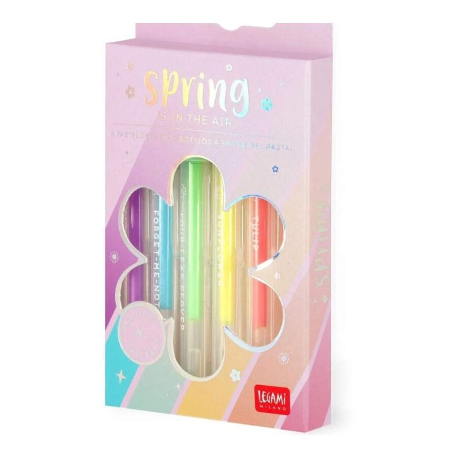 Set De 6 Bolígrafos De Gel Pastel