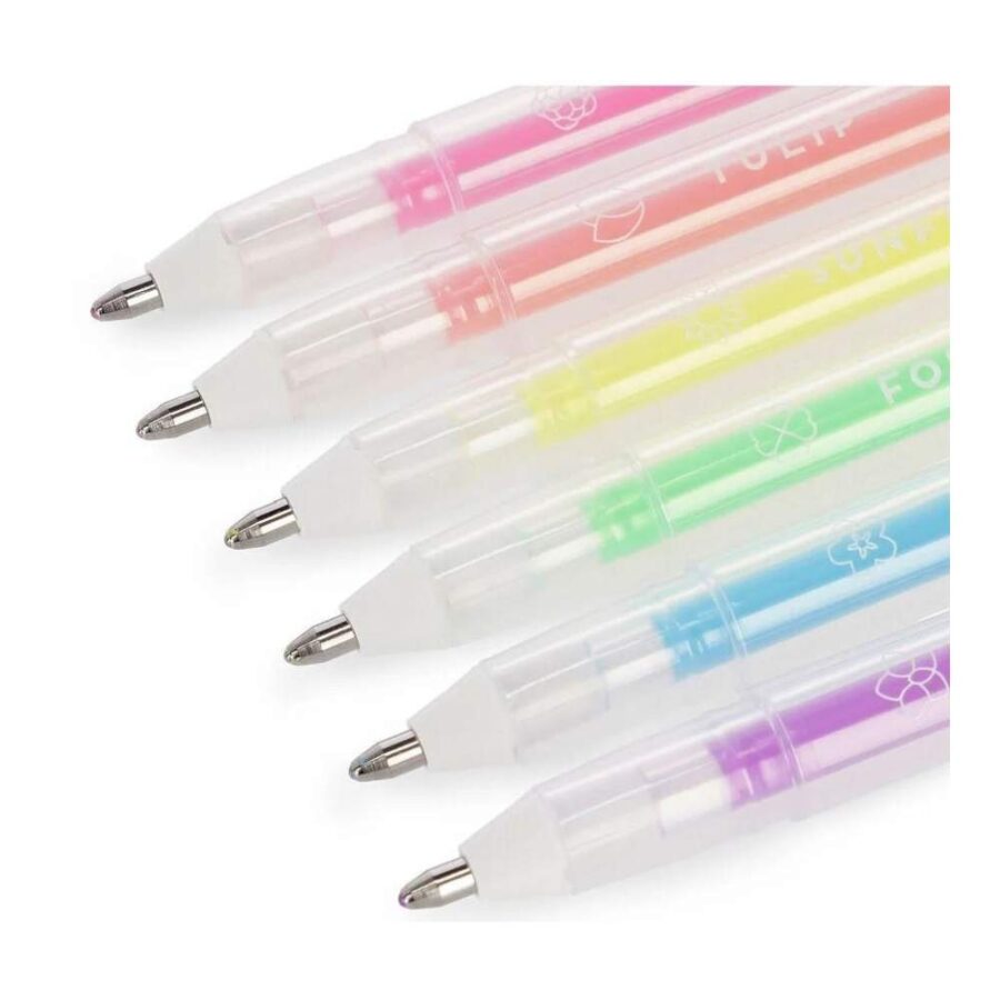 Set De 6 Bolígrafos De Gel Pastel