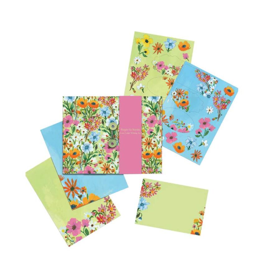 Set De Escritura Flower Field