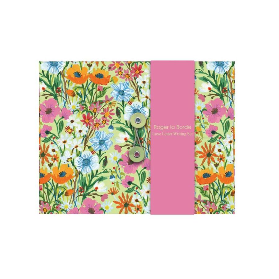 Set De Escritura Flower Field
