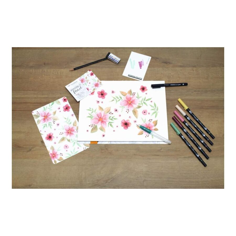 Set Rotuladores Tombow Floral