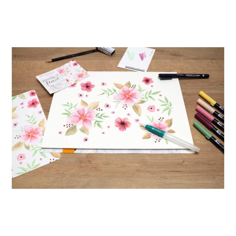Set Rotuladores Tombow Floral