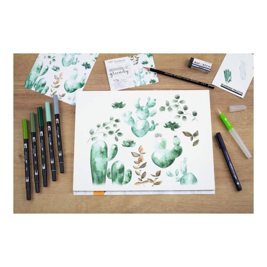 Set Rotuladores Tombow Greenery