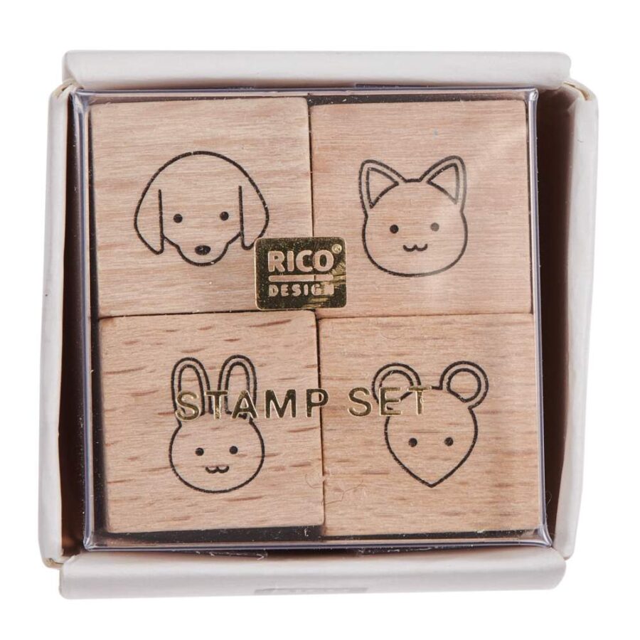 Set Sellos Animalitos Kawaii