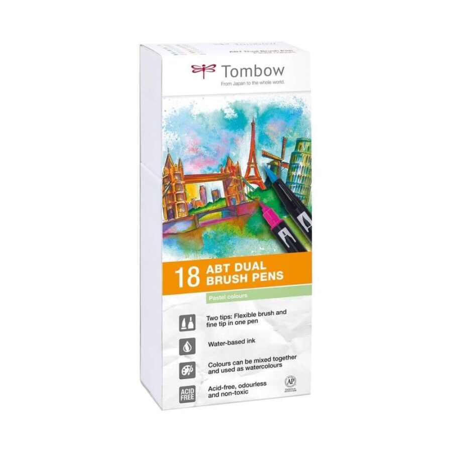 Set Tombow 18 Abt Dual Brush Pens