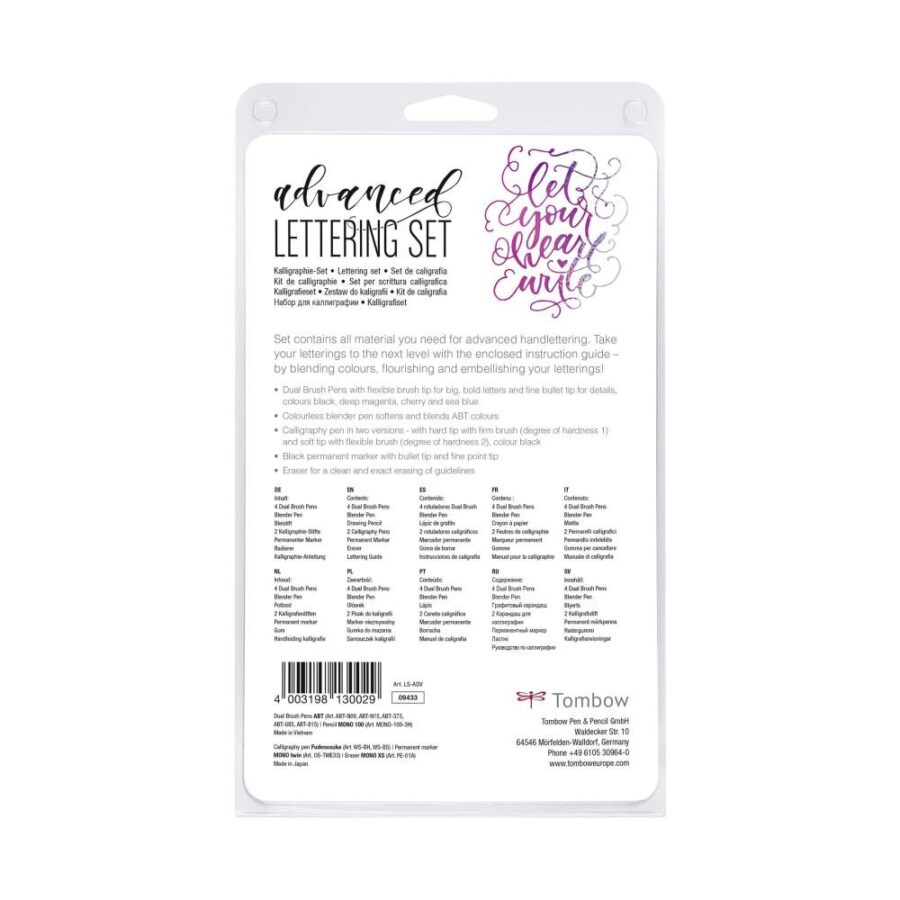 Set Tombow Lettering Advanced