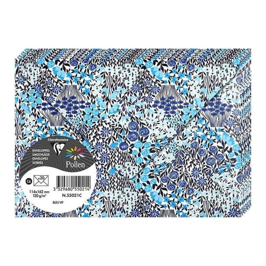 Sobre Floral Azul