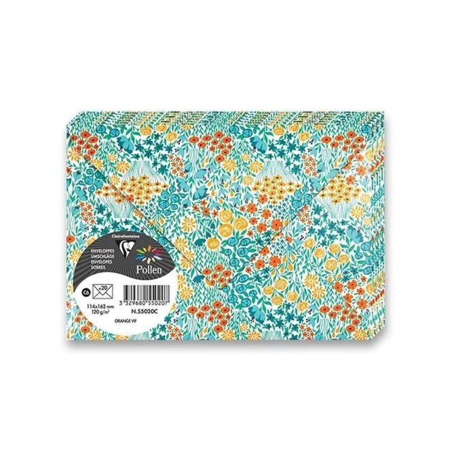 Sobre Floral Naranja