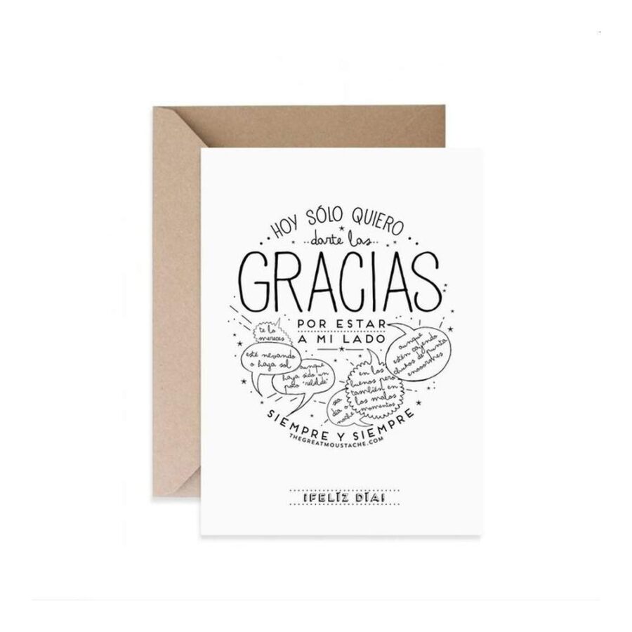 Tarjeta Gracias Por Estar A Mi Lado
