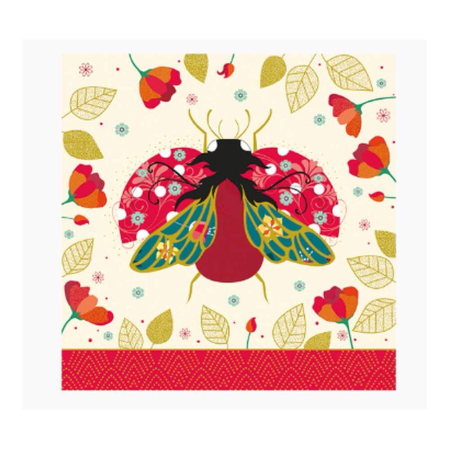 Tarjeta Mariquita Arabesque