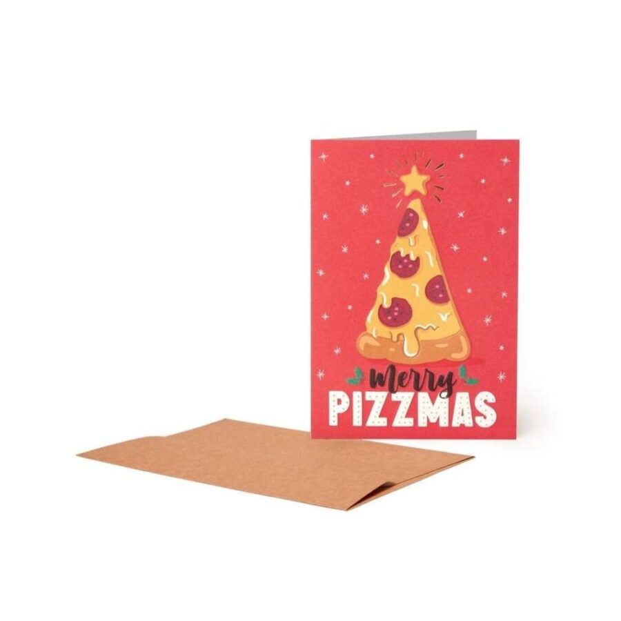 Tarjeta Navidad Merry Pizza