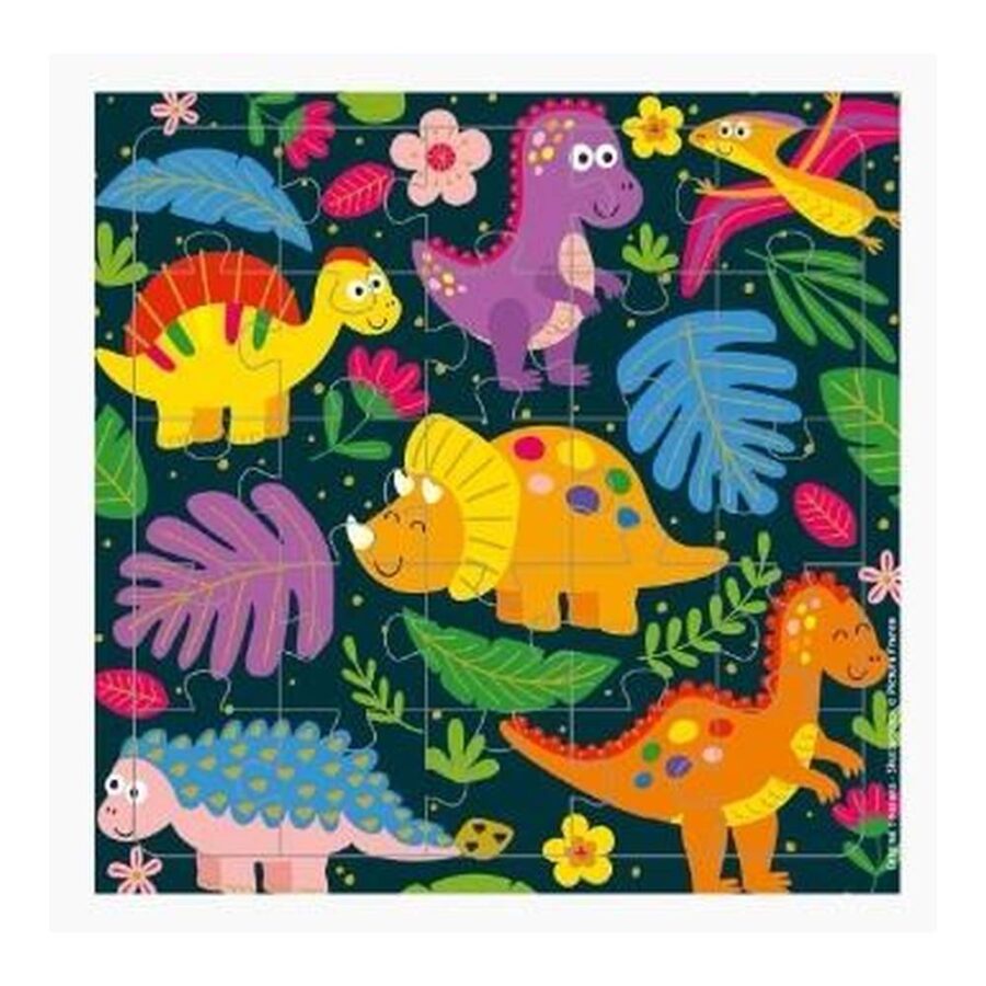 Tarjeta Puzzle Dinosaurios
