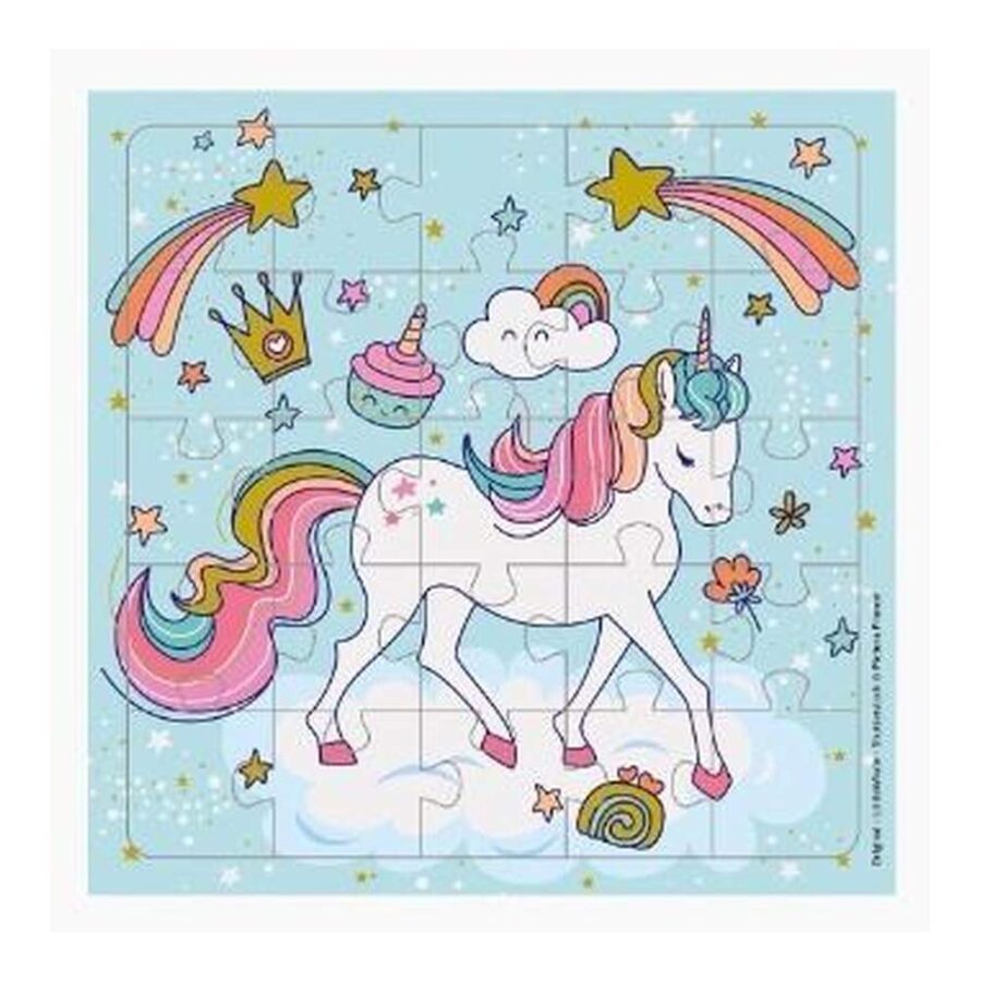 Tarjeta Puzzle Unicornio