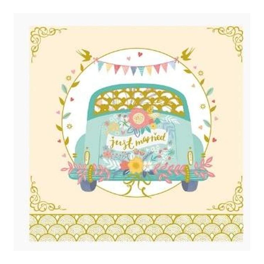 Tarjeta Recien Casados Arabesque