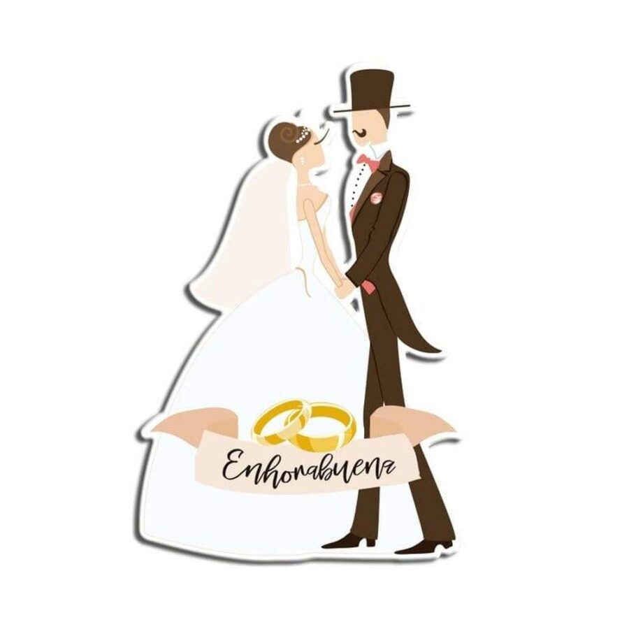 Tarjeton Boda Enhorabuena