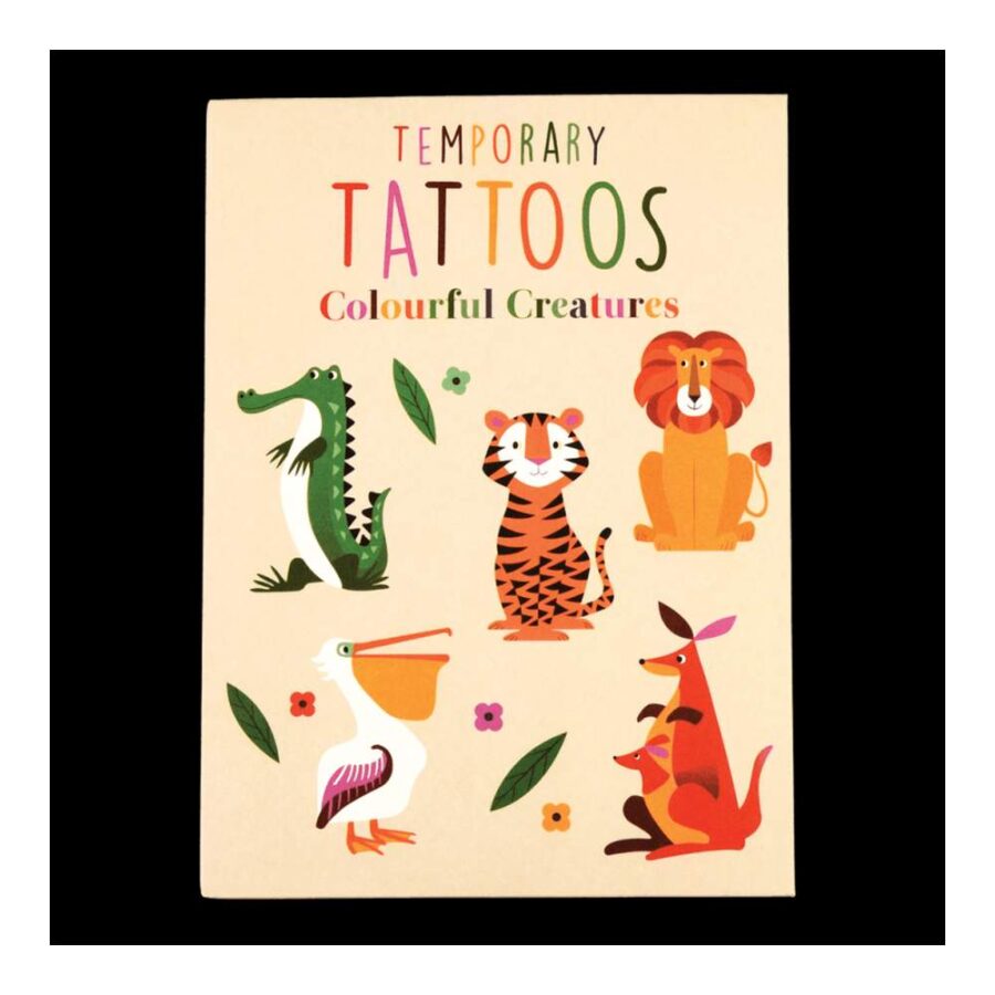 Tatuajes Temporales Colourful Creatures