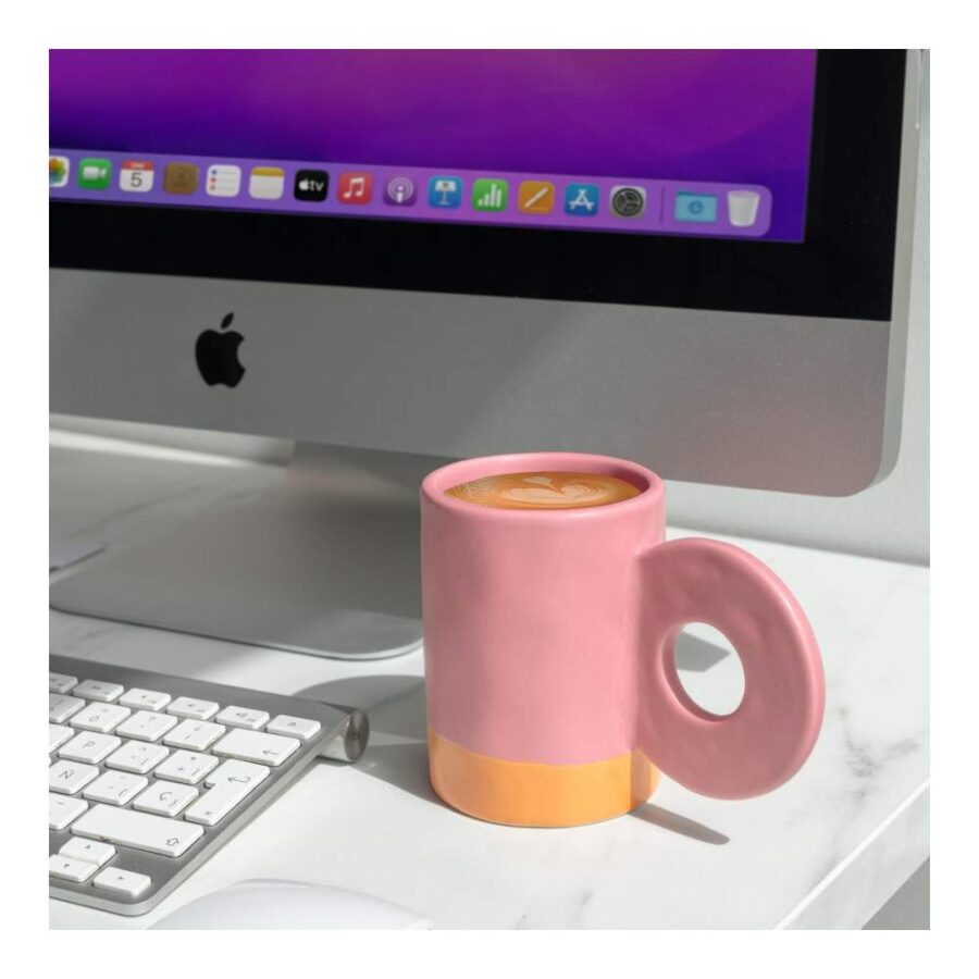 Taza Cerámica Rosa