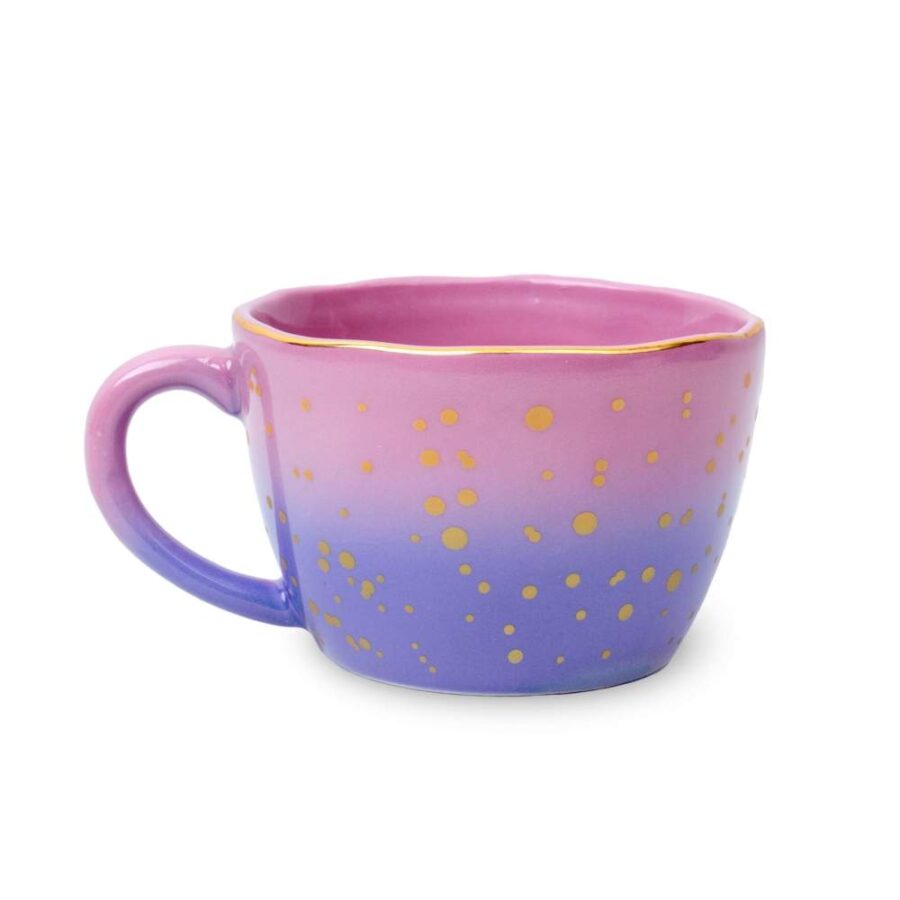 Taza Irregular Degradado Violeta
