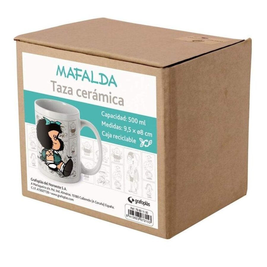 Taza Porcelana Mafalda Curiosa