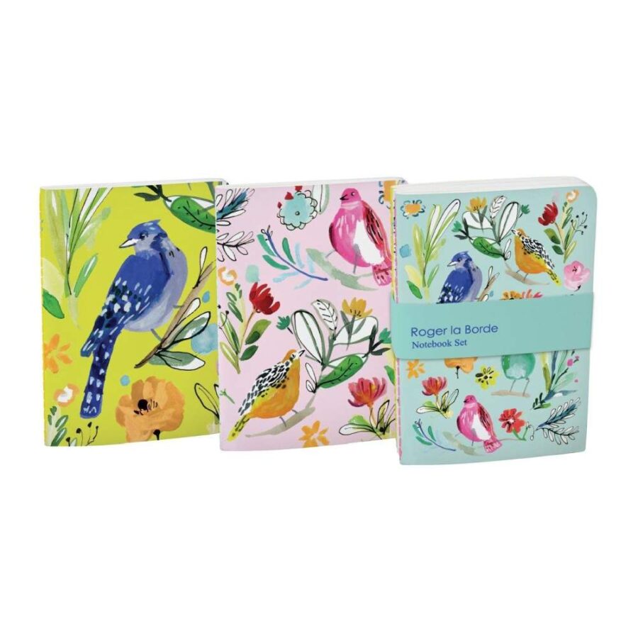 Trio Cuadernos A6 Ex Bird Life Blue