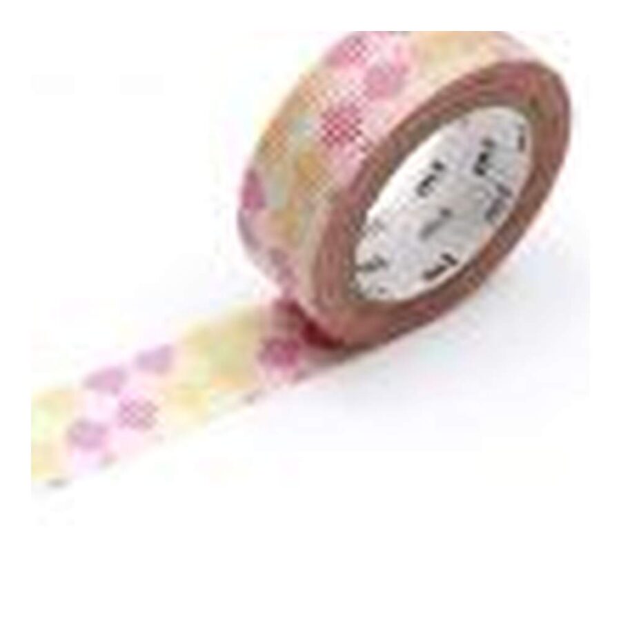 Washi Tape Mt Checkers Stripe Pink