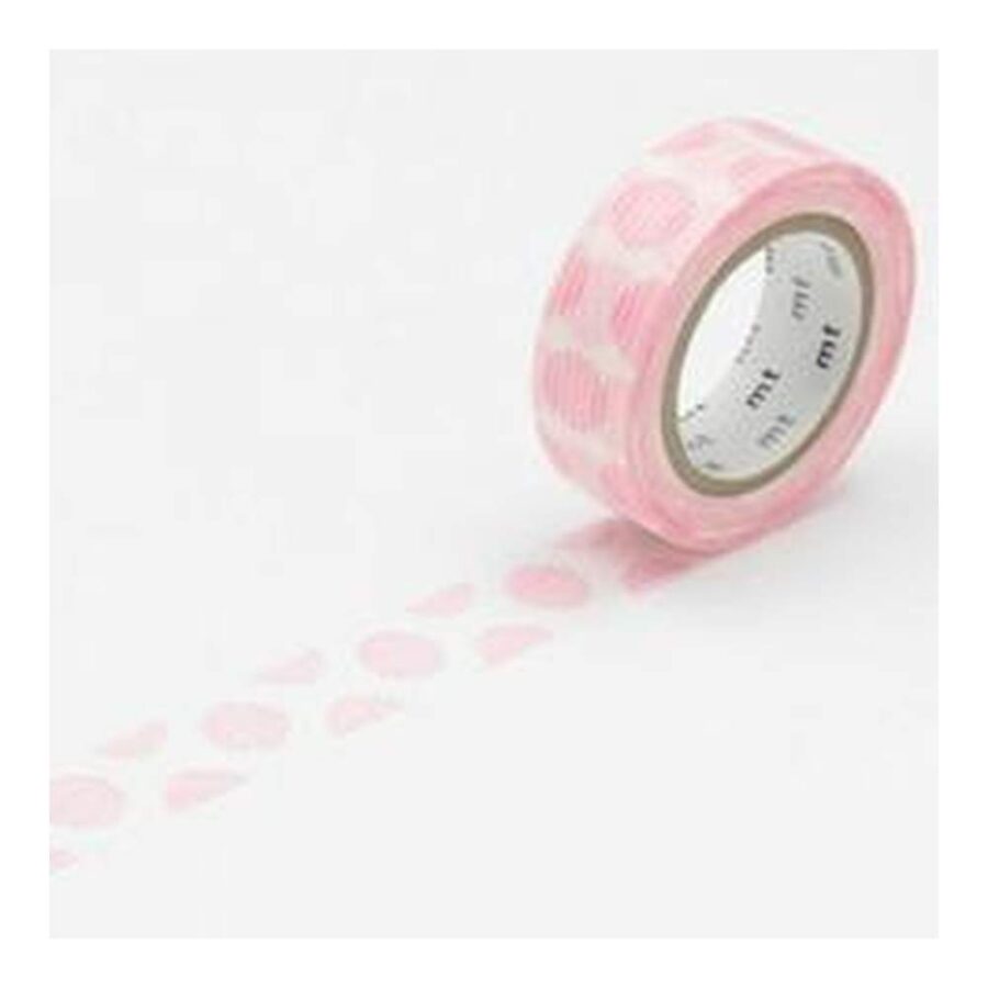Washi Tape Mt Deco Script Dot Pink