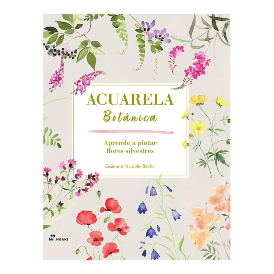 Acuarela Botánica Flores Silvestres