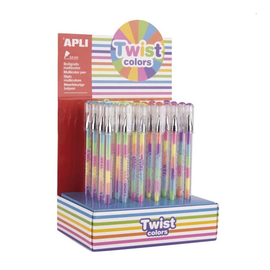 Boligrafo Gel Twist Colores Surtidos