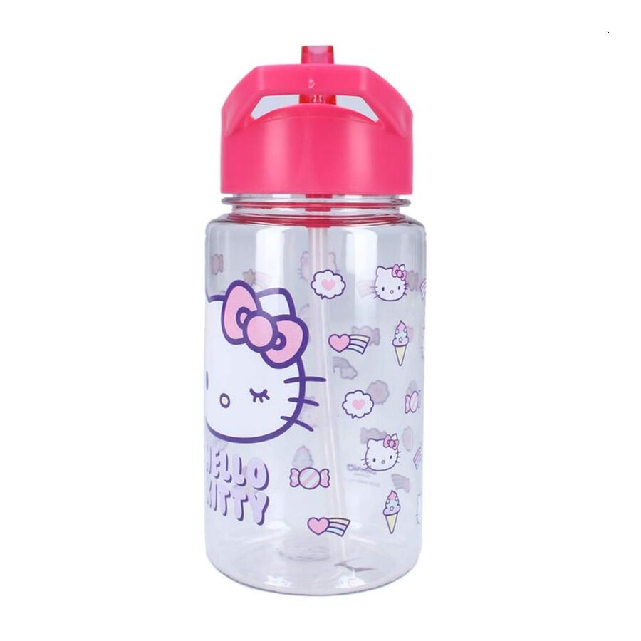 Botella Con Pajita 450 Ml Hello Kitty Drink Up