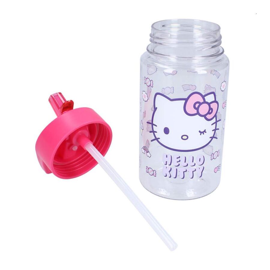 Botella Con Pajita 450 Ml Hello Kitty Drink Up