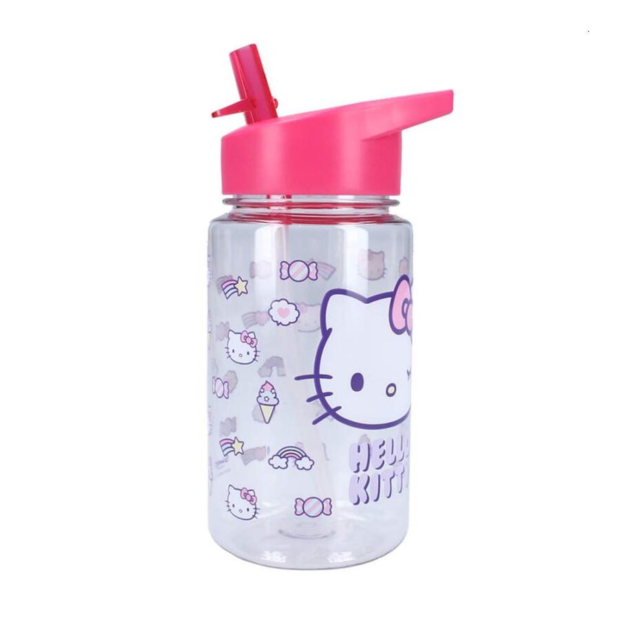 Botella Con Pajita 450 Ml Hello Kitty Drink Up
