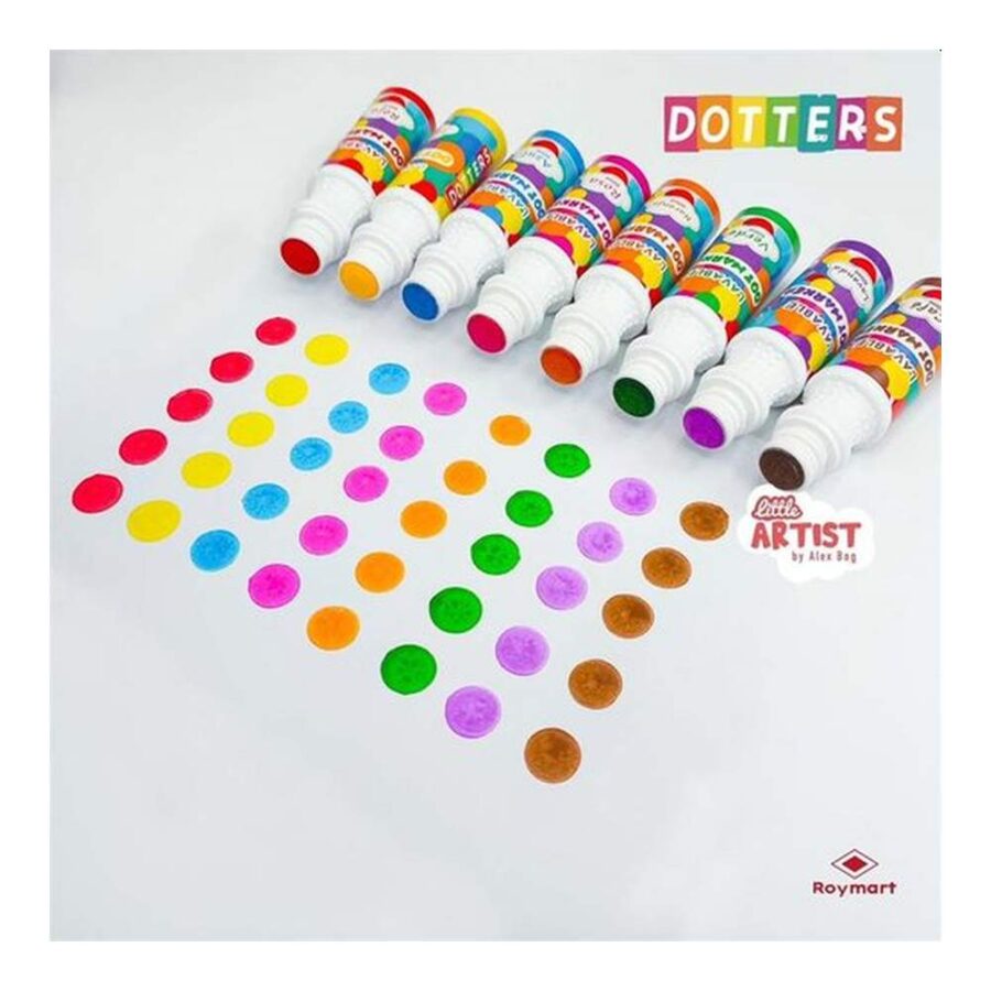 Estuche 8 Rotuladores Colores Dotters