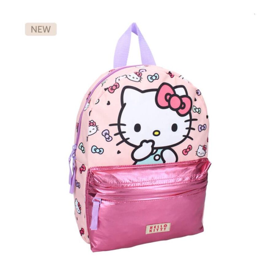 Mochila Con Bolsillo Hello Kitty